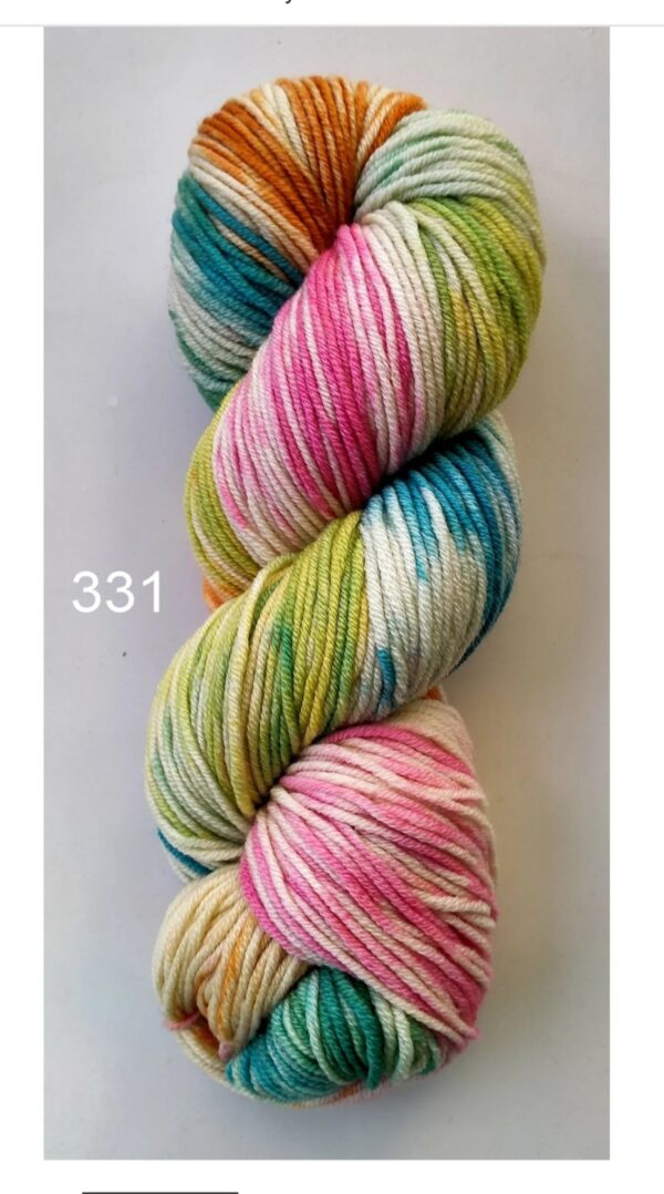 Hand Painted Super Fine Merino 8ply