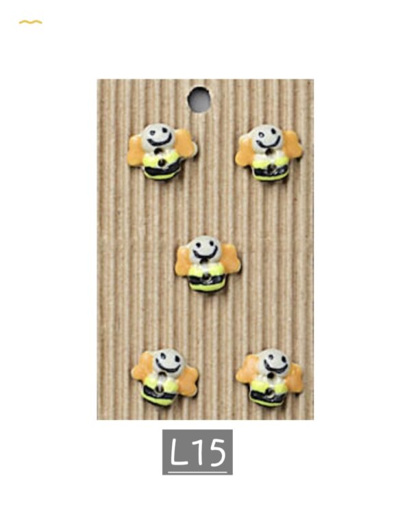 5 buttons per card. Insect themed - Image 4