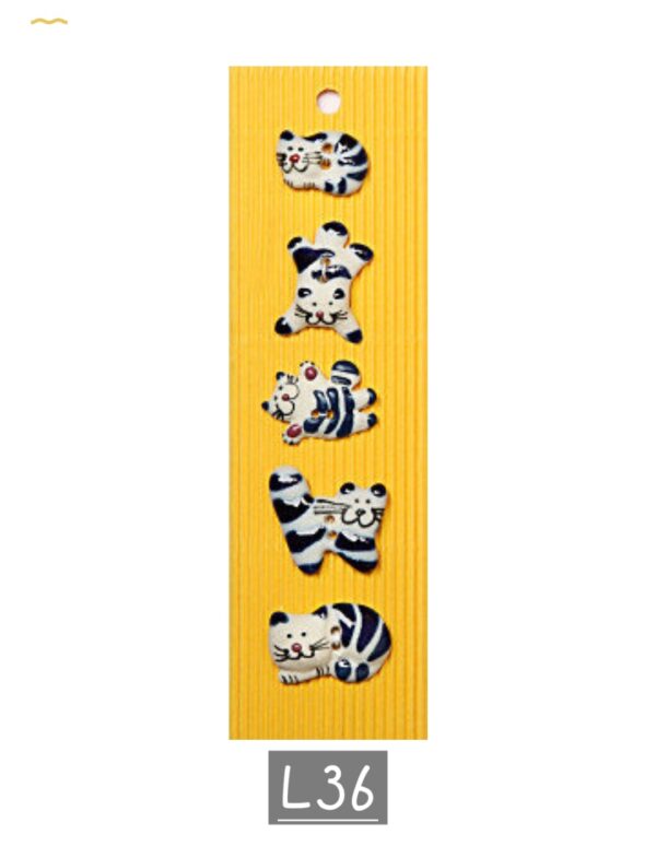 5 buttons per card. Animal themed - Image 6