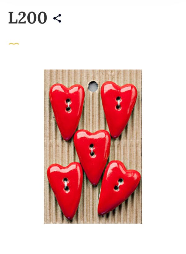 5 Buttons per card. Hearts - Image 7