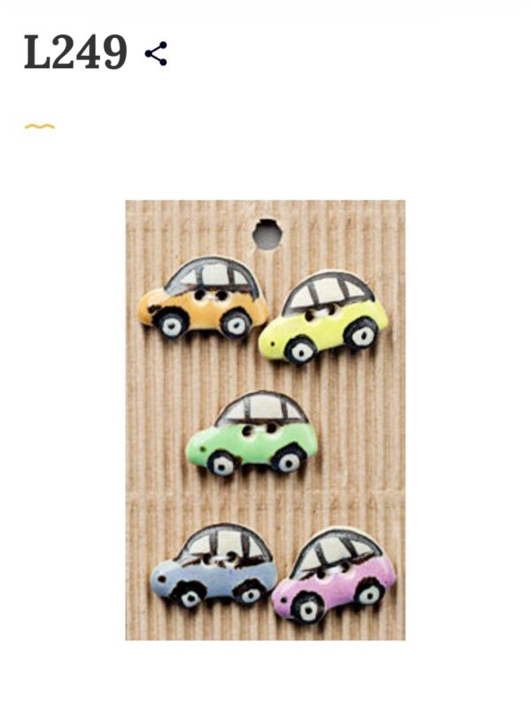 5 Buttons per card. Transport Themed - Image 5