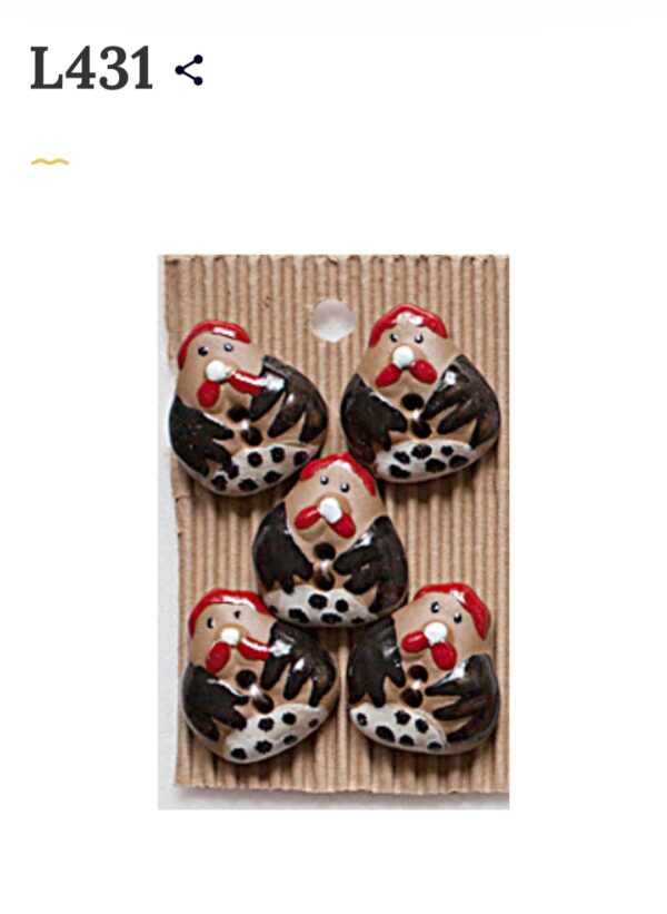 5 buttons per card. Bird themed - Image 4