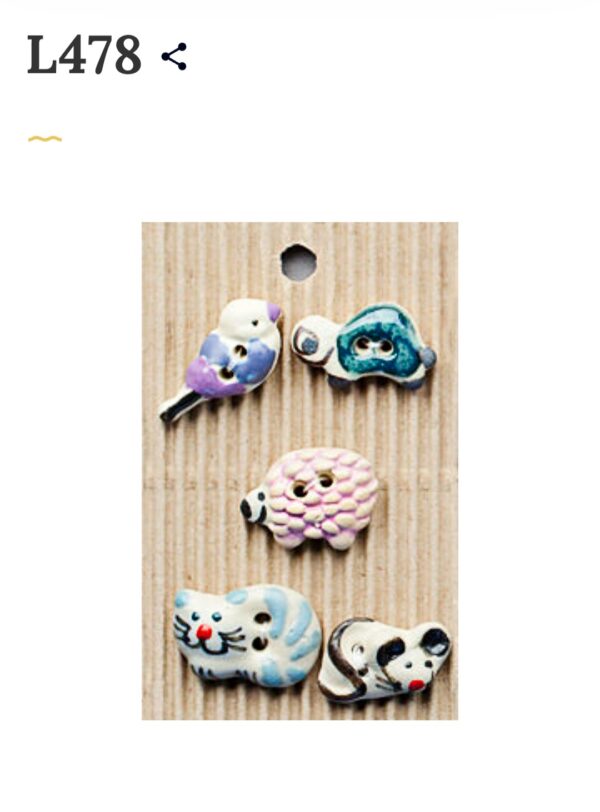 5 buttons per card. Animal themed - Image 28