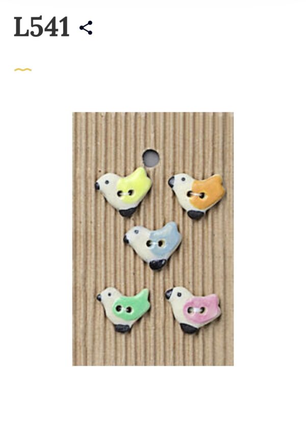 5 buttons per card. Bird themed - Image 6