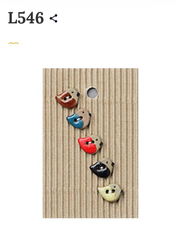 5 buttons per card. Bird themed - Image 9