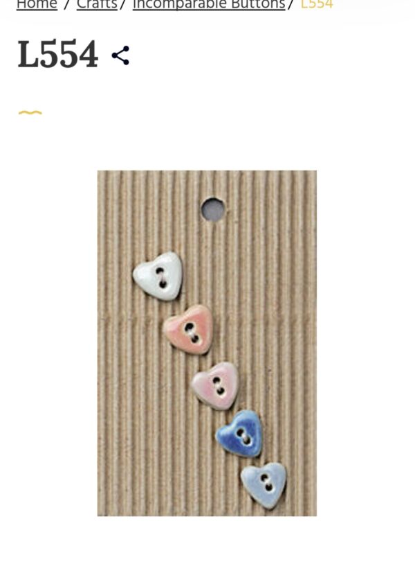5 Buttons per card. Hearts - Image 10