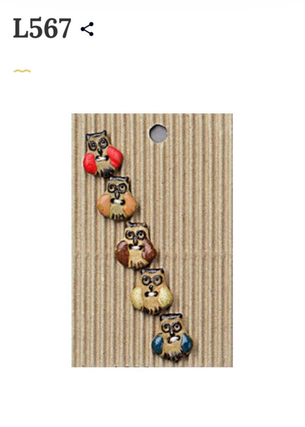 5 buttons per card. Bird themed - Image 12