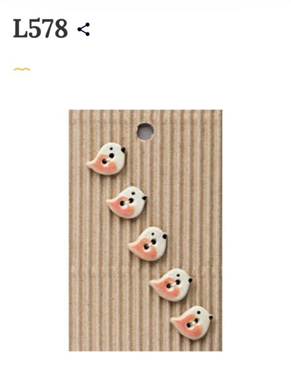 5 buttons per card. Bird themed - Image 15