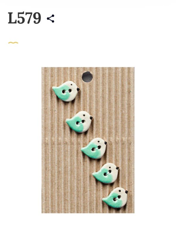 5 buttons per card. Bird themed - Image 16