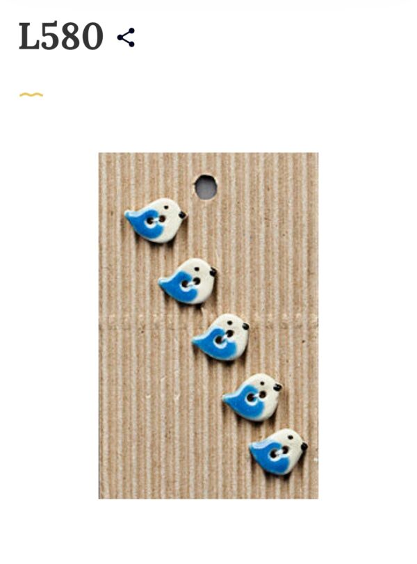 5 buttons per card. Bird themed - Image 17